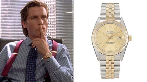 rolex datejust patrick bateman.